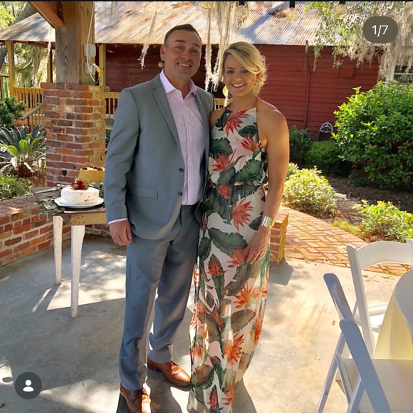 Show Me Your Mumu Tropical Halter Maxi Dress – Size M - Picture 2 of 2